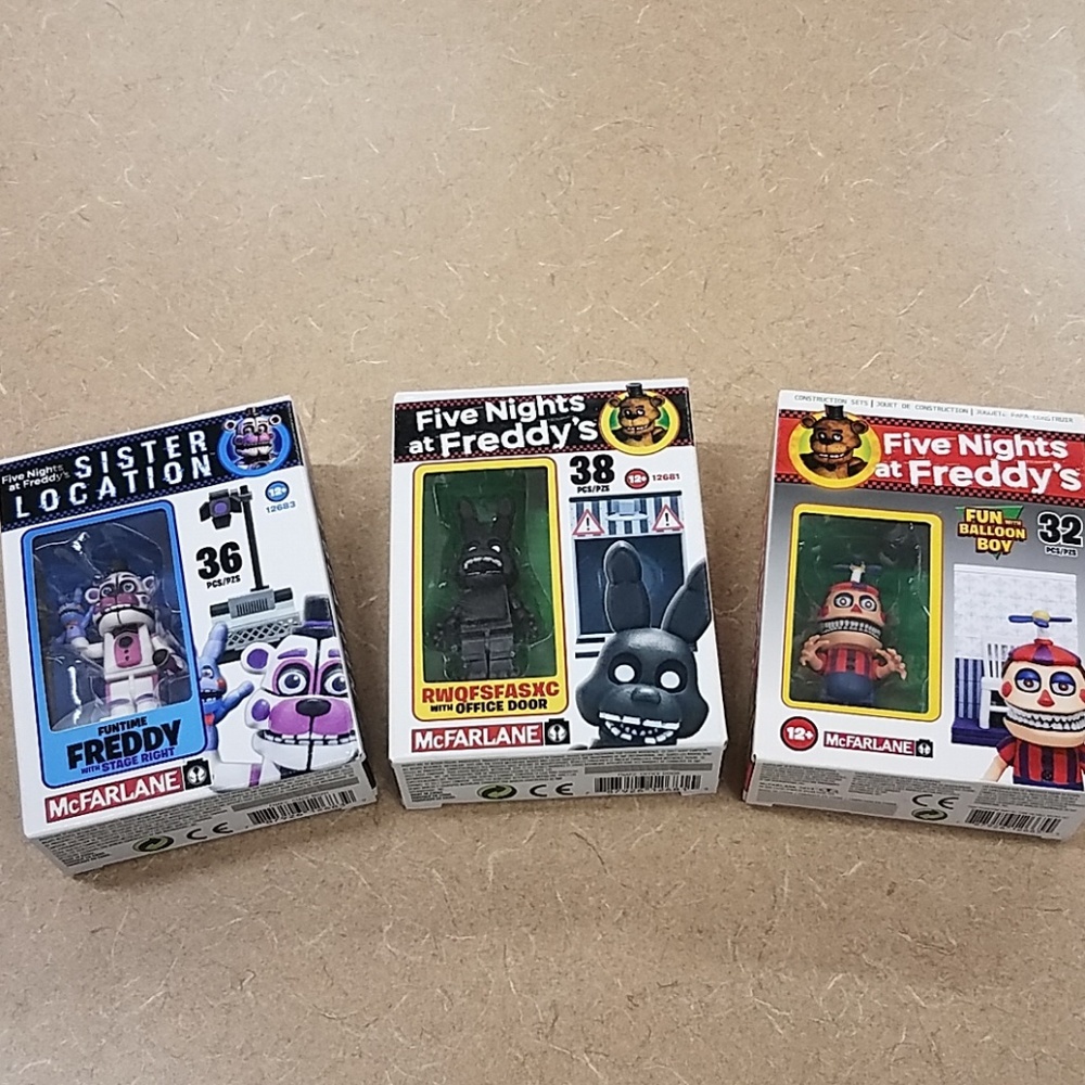 Five nights at Freddy's construction kit 3 sets